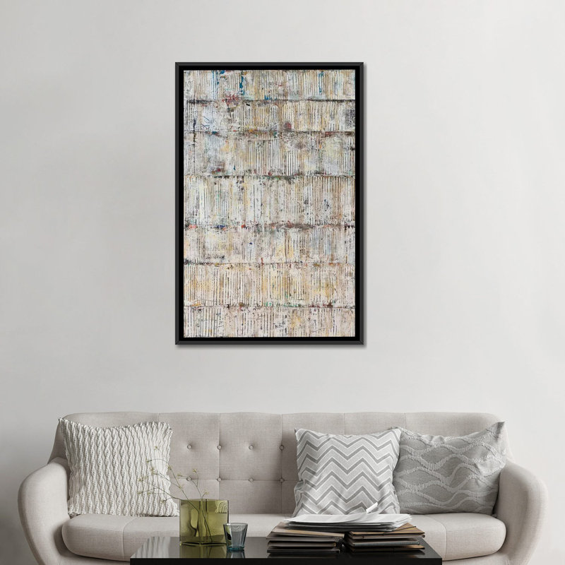 « layers of light », impression sur toile, Toile encadrée noire, Pas de tapis, H 48 po x l 32 po x P 1,5 po