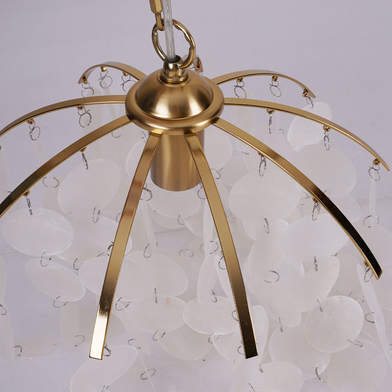Lustre irisé 12,6 pouces Capiz Shell
