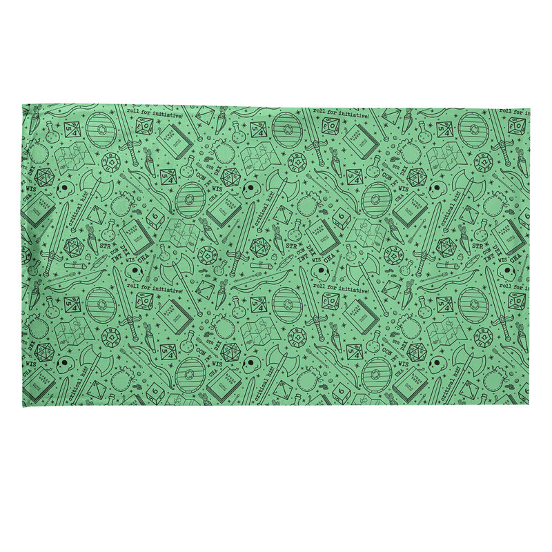 Mcguigan Tea Towel Kitchen Towel, Chartreuse/Black, Cotton Twill