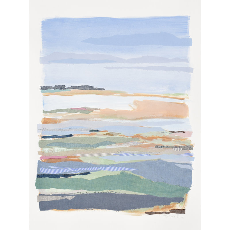 Peaceful 1 Print by Karin Olah, 21.25" H x 17.25" W x 0.875" D, Black Framed Paper