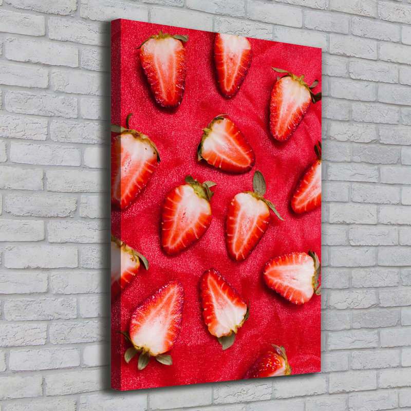 Strawberries - Wrapped Canvas Print