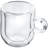 Judge, Duo - Double Walled Glass Espresso Cups with Handle
