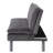 Karmac Grey and Chrome Tufted Adjustable Sofa