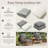 Braun Outdoor Cushions 24X24X5 Patio Chair Cushions Indoor/Outdoor Seat And Back Cushion, Cushions Only (Set Of 4)-1094484124-1094484123-1094484125