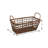 2 Piece Basket Set With Gold Handles