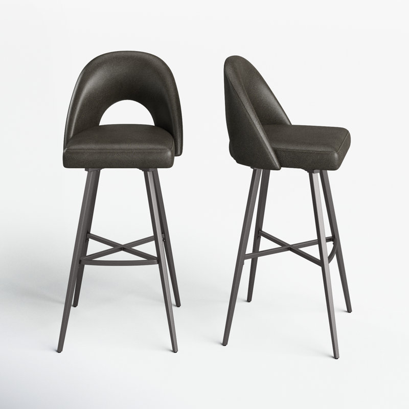 Sabine Counter Stool, Dark Gray, Bar Stool  (30" Seat Height)
