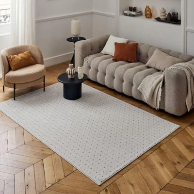 Carmel Modern Dots Cream/Terra Area Rug