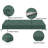 4'' H Customizable Bench Cushion For Indoor/Outdoor Furniture/Chair/Window Seat, Premium 75D High-Resilience Foam-270215110-270215118