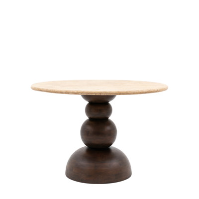 Chary Round Stone Top Dining Table
