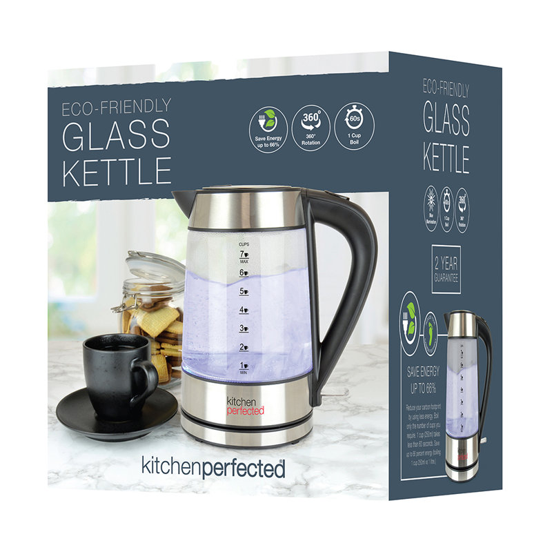 Kitchen Perfected 1.7L Plastic Electric Tea Kettle