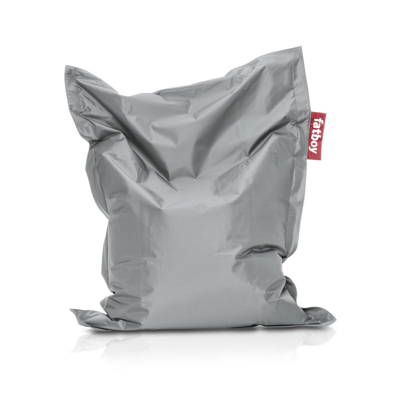 Original Slim Bean Bag Chair, Silver, 51" x 39"