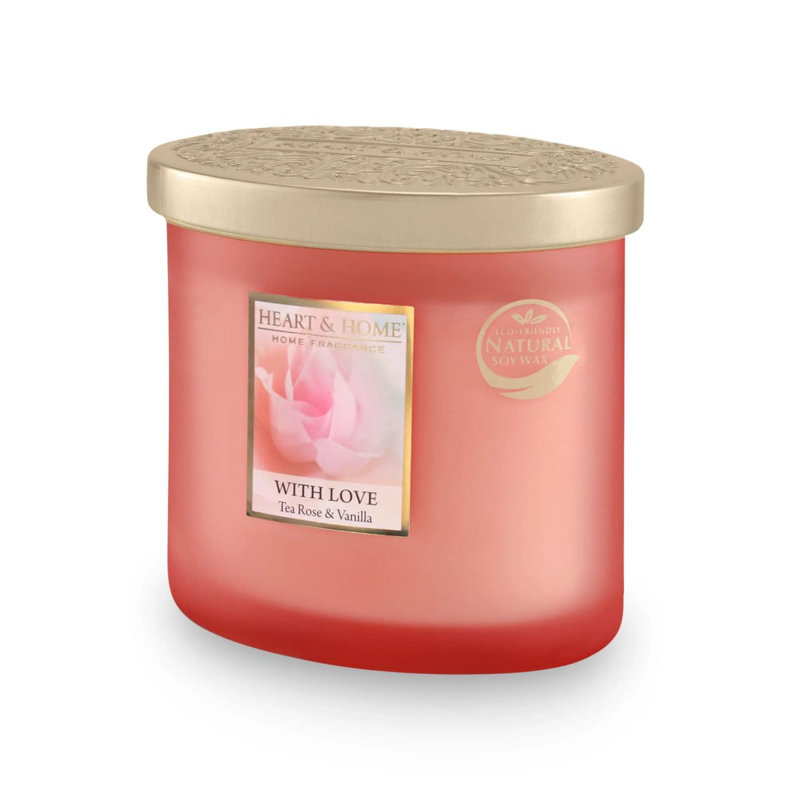 Spring / Summer 2025 Plant / Floral Scented Jar Candle with Glass Holder