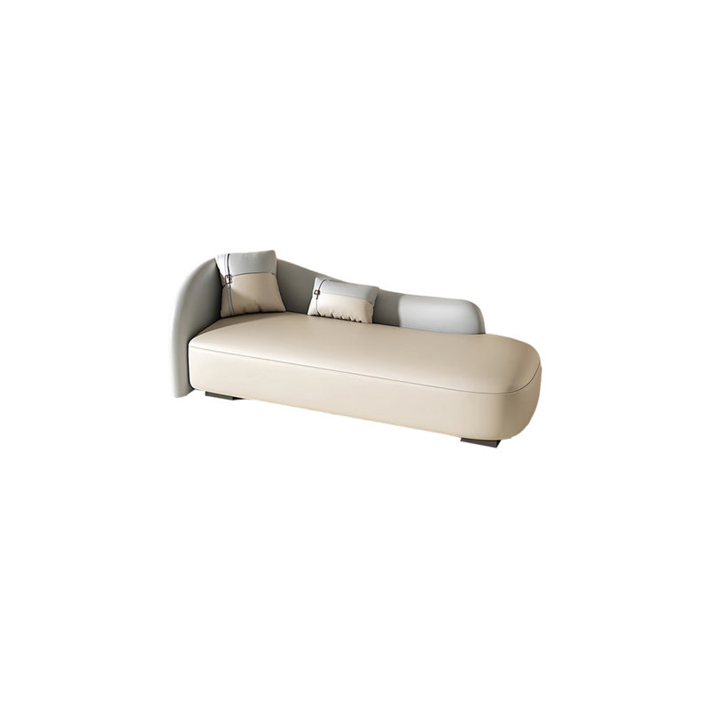 Banc rembourré Comfortable Home, Beige / bleu clair