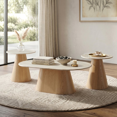Ensemble de tables basses 3 pièces Souliere