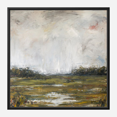 On The Marsh By John Beard - Gallery Wrapped Canvas Print Print by John Beard