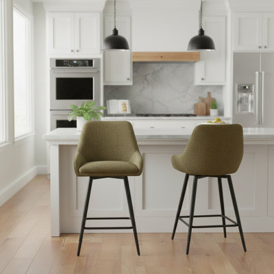 Cheney Swivel Yes Upholstered Bar Stool