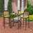 Solomie Rectangular Metal Outdoor Bar Table , 21.7'' in. W 24.6'' in. D-1730220123