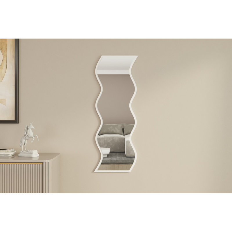 Bisou Novelty Wall Mirror, White