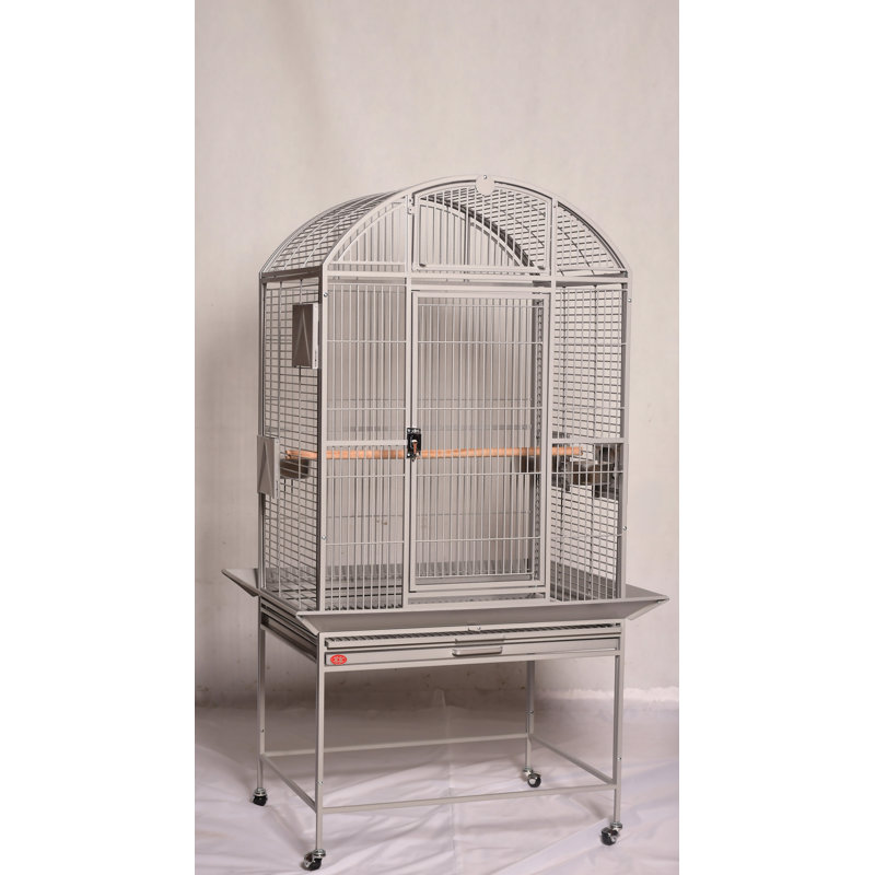 Cage supérieure à dôme large, platine, Large (63'' H x 23" W x 32" D), Platine
