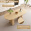 Ensemble de table de salle à manger 5 pièces en rotin, table ovale en bois avec 4 chaises, meubles de cuisine et de salle à manger modernes-1337726813-1337726802-1337726800