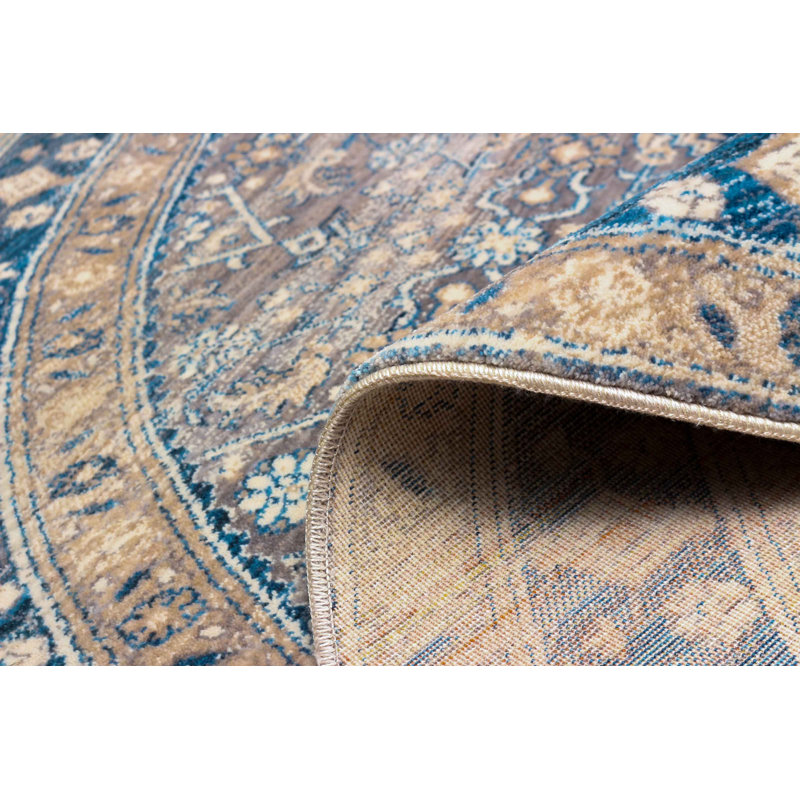 Tapis bleu Lucia 5 pi 0 po x 5 pi 0 po