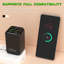 Chargeur mural 6 ports USB, 4 ports USB-A et 2 ports USB-C PD, noir