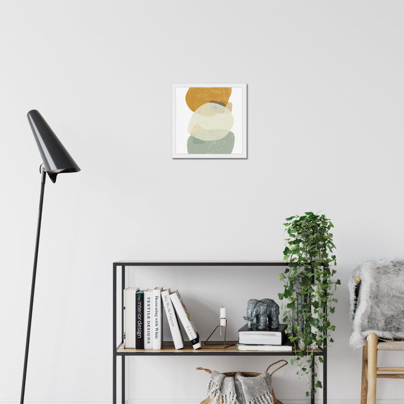 Platelet III - Painting, 34cm H x 34cm W, White Framed Paper Print