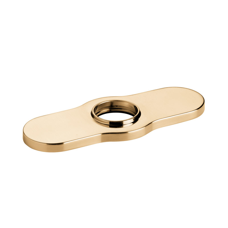 Joleena Hansgrohe Plaque de base pour robinets à un trou Plaque de base transitionnelle de 6 pouces pour robinet de baignoire en chrome, 04778000