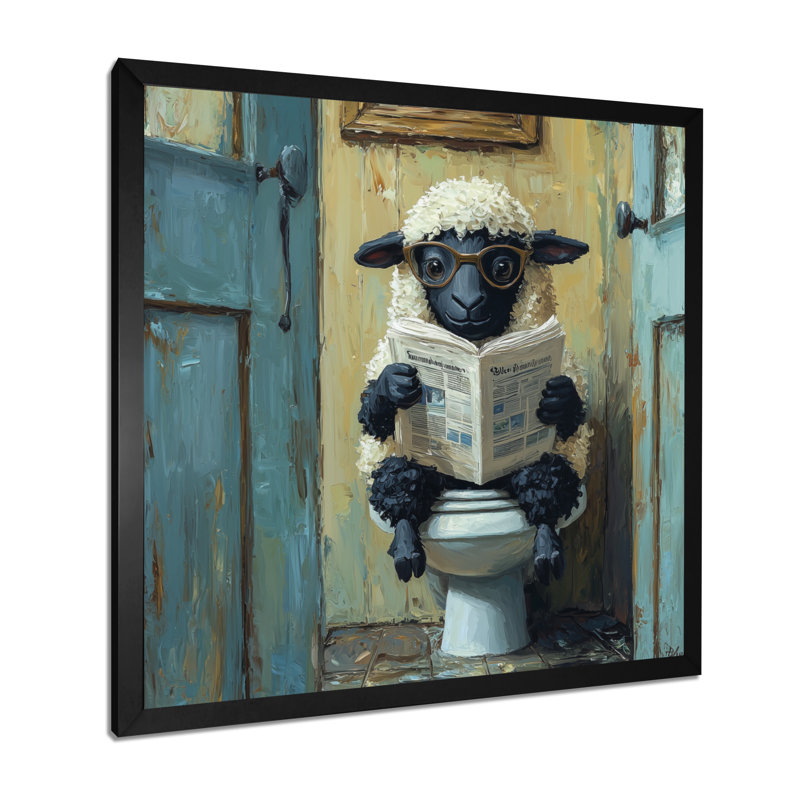 Keyairra - Animals Wall Art, Single Picture Framed Print, Black, 16" H x 16" W