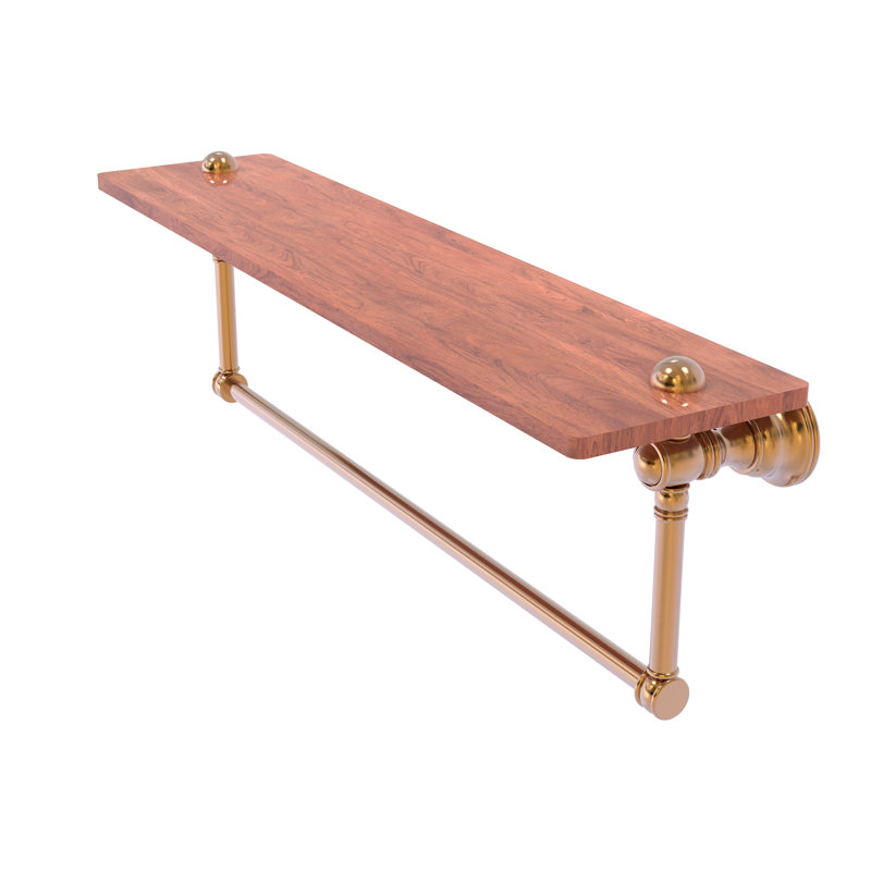 Tablette en bois Freyja, Bronze brossé, H 5,54 po x l 22 po x P 7 po