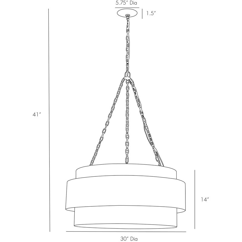 Nolan 4 - Light Chandelier