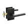 Helios Flat Keyed (Entry) Door Lever with Rectangle Rosette