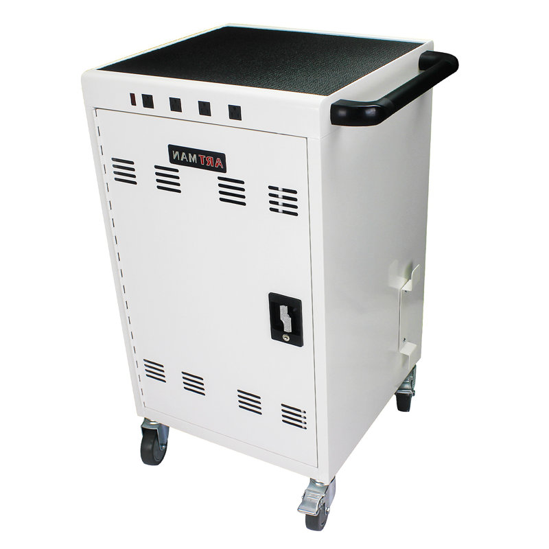 Lanieya Cart Mobile Charging Cart and Cabinet for Tablets Laptops Rolling Cart