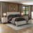 Standard Baja Platform Bed - King Size - Shabby White Finish-1768653627-1768653616