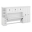 Lit escamotable simple avec bureau, lit escamotable avec armoire de rangement et garde-robe, lit rabattable pour appartements et petits espaces-2111493257