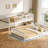 Full XL Over Queen Bunk Bed With Ladder And Guardrails-1322437911-1322437904