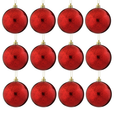 80mm Shatterproof Plastic Mercury Ball Ornament 