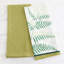 Linge à vaisselle en coton fait à la main Red Barrel Studio® Pistachio (ensemble de 2)