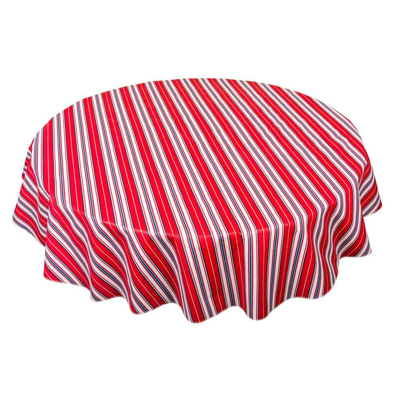 Sandsmere Striped Round Tablecloth