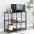 35.43'' Steel Standard Baker's Rack with Microwave Compatibility-638287565