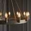 Dunstable 12 - Light Waggon Wheel Chandelier