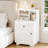 Modern Farmhouse Nightstand With shelves-979602456