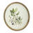 S/4 D19.5" Flora Print Round Frame