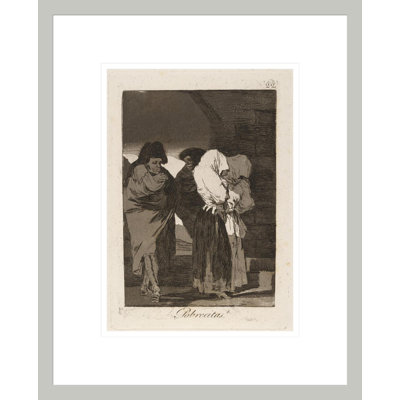 Pobrecitas! (Poor little girls!) by Francisco de Goya -Framed Giclee Print