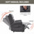 Faux Leather Manual Massage Recliner - 8 Vibrating Nodes, 3 Modes, Heavy-Duty Mechanism-1004032739