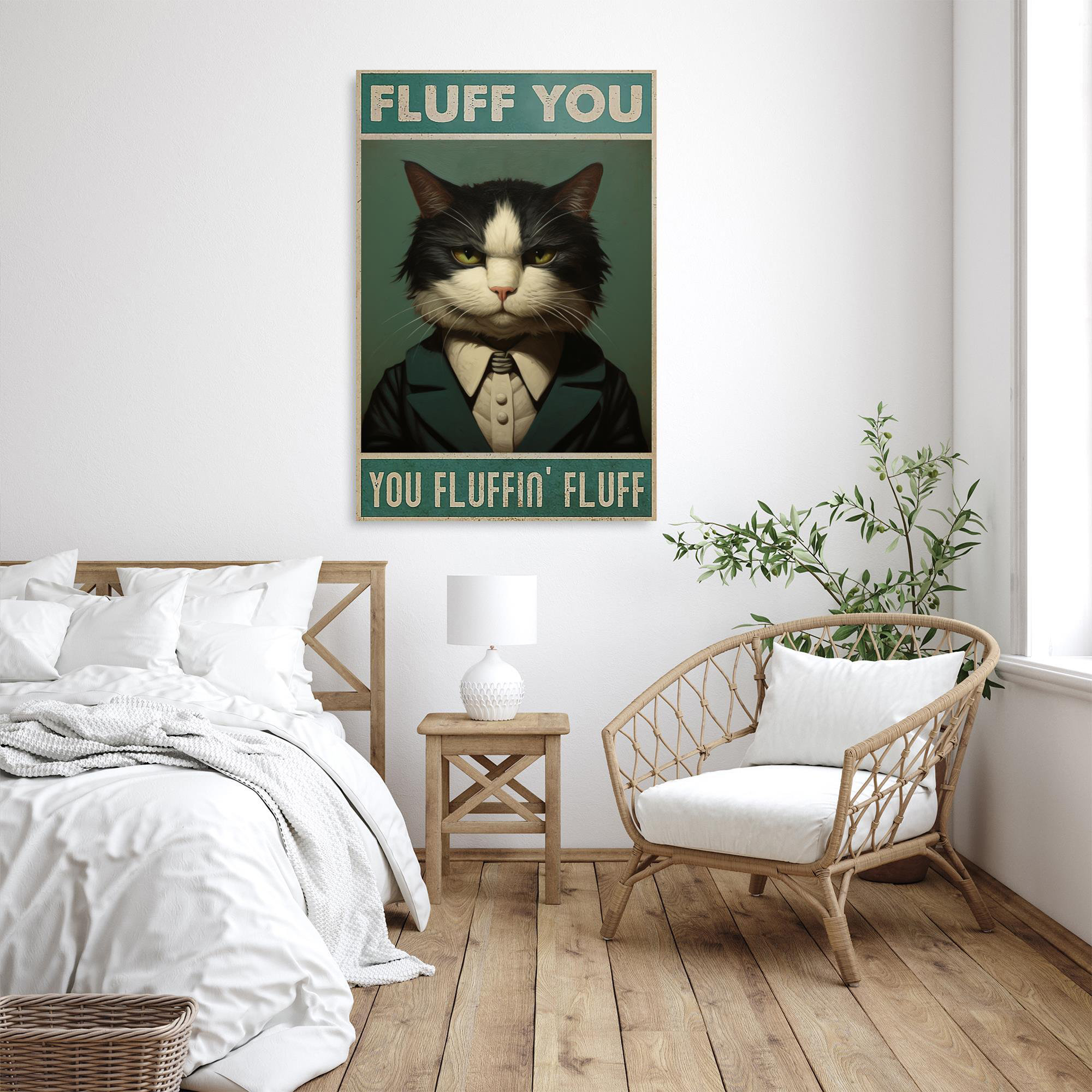 Fluff Around And Find Out Funny Cat Quote Throw Pillow for Sale