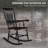 Outsunny Outdoor Wood Rocking Chairs Set Of 2, 350 Lbs. Porch Rockers With High Back For Garden, Patio, Balcony-38874366