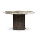 Pavlo Dining Table-Brown Marble