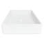 Lavabo vasque rectangulaire blanc mat Brillare