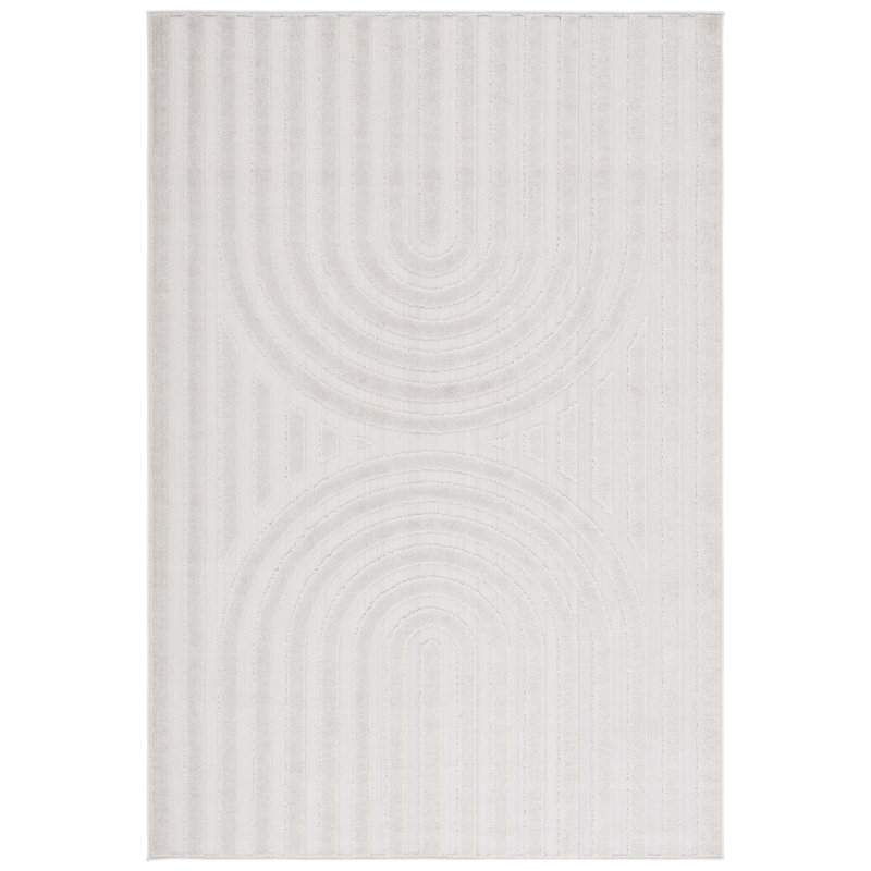 Kristain Performance Geometric Rug, Rectangle 5'2" x 7'6"